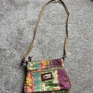 Fossil Multicolor Patterned Crossbody Bag